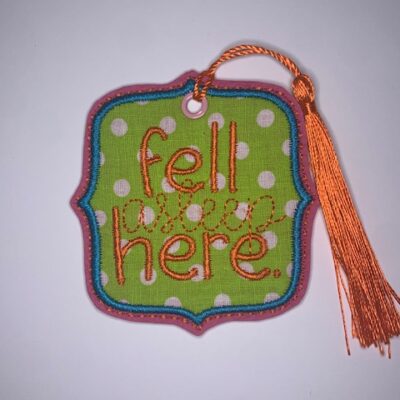 Marque pages "fell asleep here"