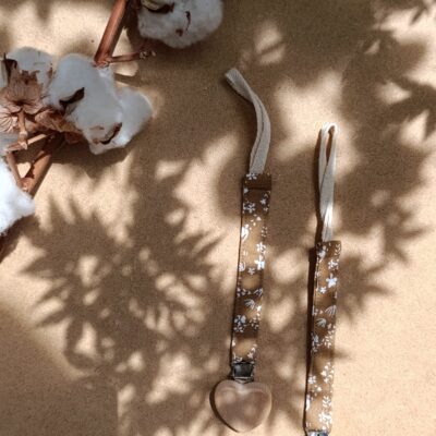 Attache tétine upcyclée