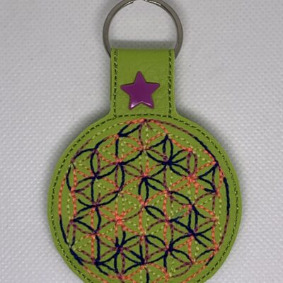 Porte clé fleur de vie