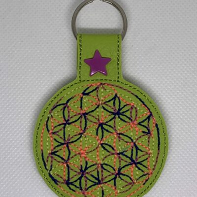 Porte clé fleur de vie