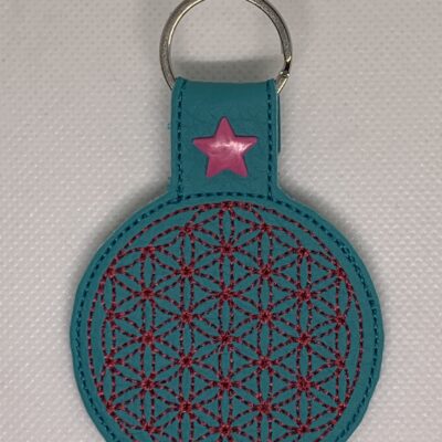 Porte clé fleur de vie