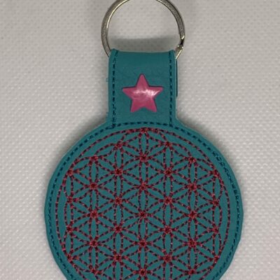 Porte clé fleur de vie