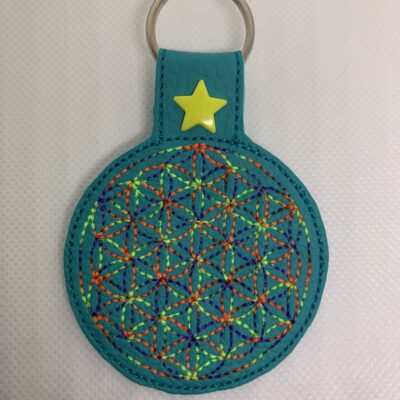 Porte clé fleur de vie