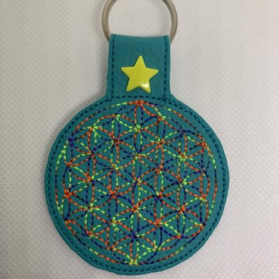 Porte clé fleur de vie