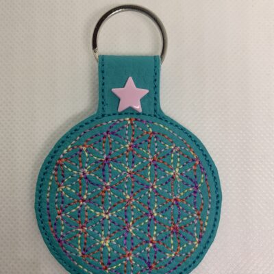 Porte clé fleur de vie