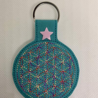 Porte clé fleur de vie