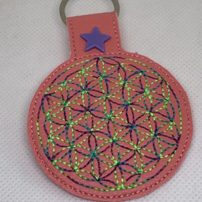 Porte clé fleur de vie