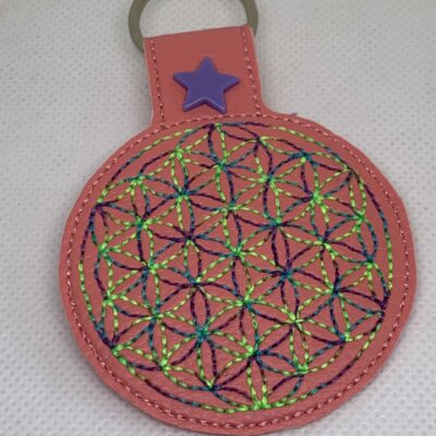 Porte clé fleur de vie