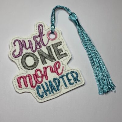 Marque pages "just one more chapter"