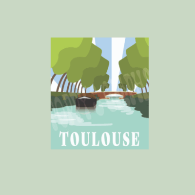 Affiche ville vintage