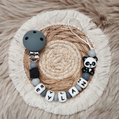 attache tétine panda