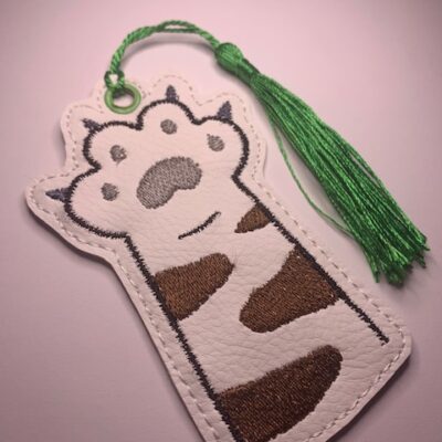 Marque pages patte de chat