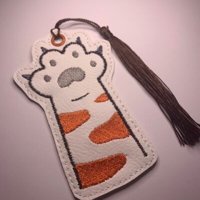 Marque pages patte de chat