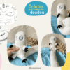 création doudou sur-mesure ver pinceau manga