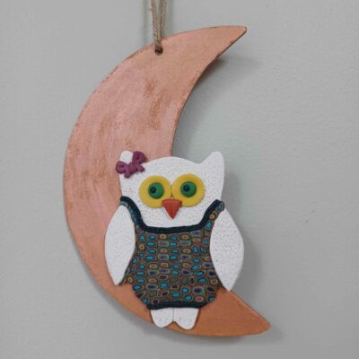 Décoration à suspendre hibou, chambre d'enfant