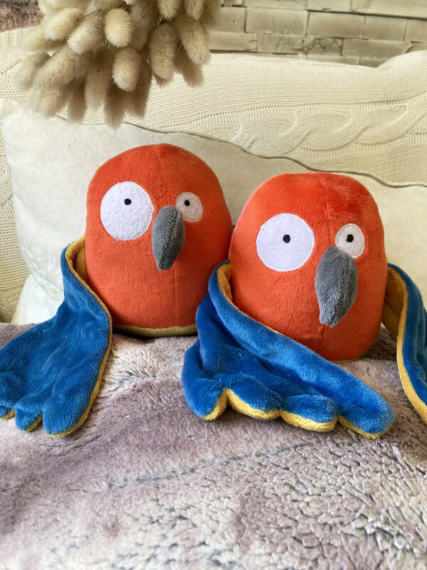 doudou piouf perroquet