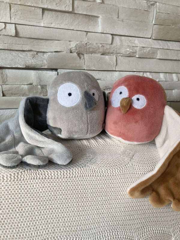 doudou oiseau piouf tourterelle rouge-gorge