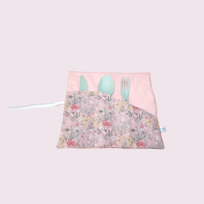 Pochette - étui à couverts molletonné, modèle au choix