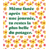 affiche fleurie