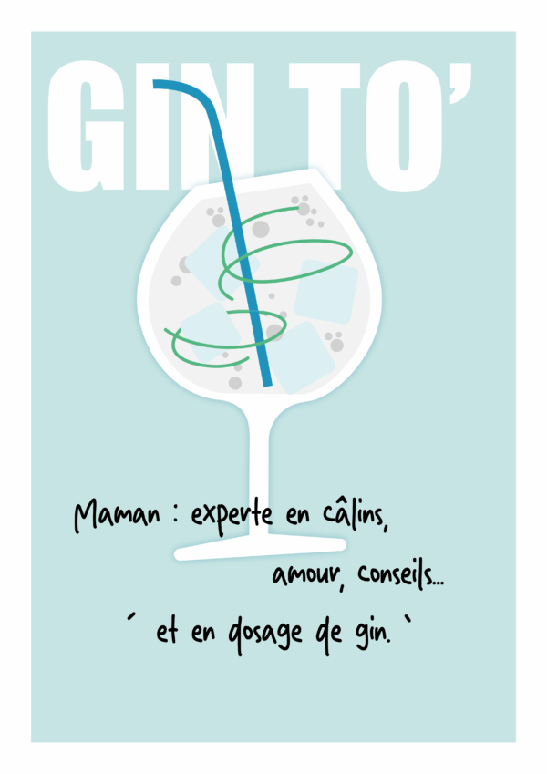 affiche gin tonic