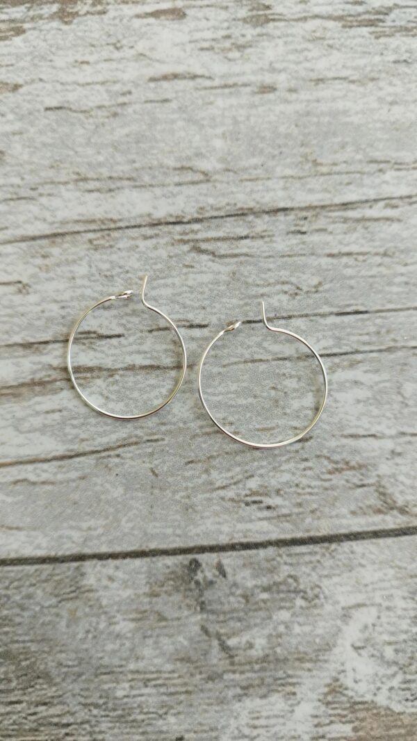 Créole d'oreille pour boucles interchangeables en argent – Image 3