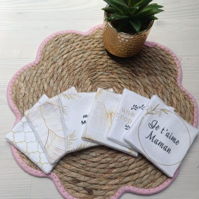 lingettes lavables fête des mères