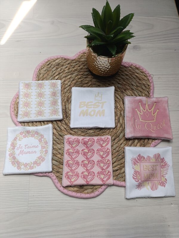 lingettes lavables fête des mères