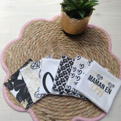 lingettes lavables fête des mères