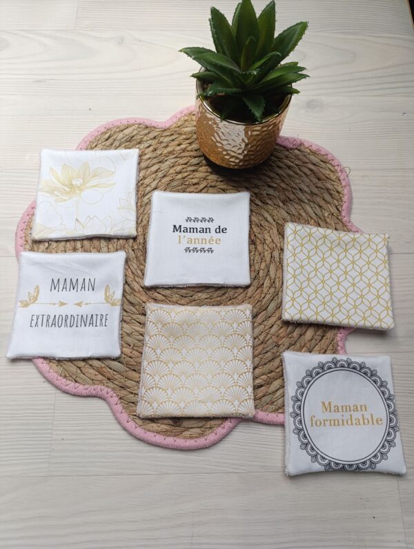 lingettes lavables fête des mères