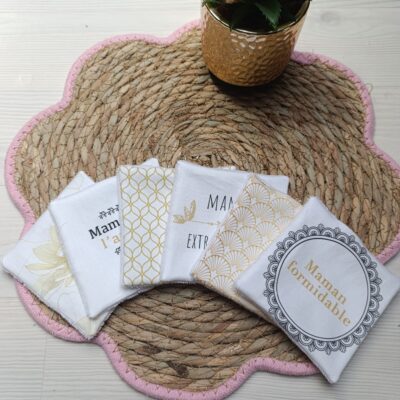 lingettes lavables fête des mères