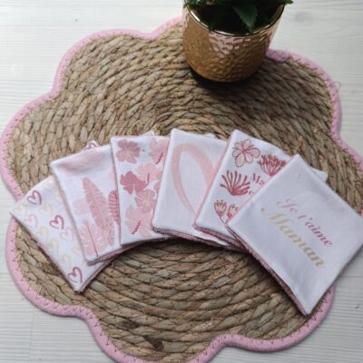 lingettes lavables fête des mères