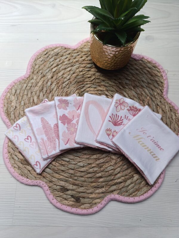 lingettes lavables fête des mères