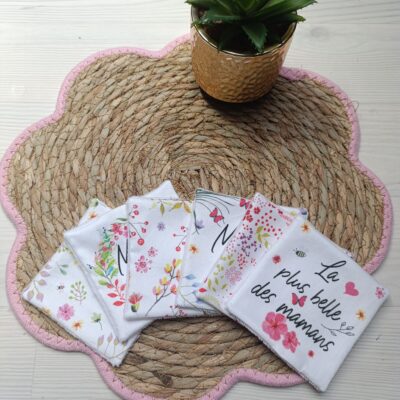 lingettes lavables fête des mères
