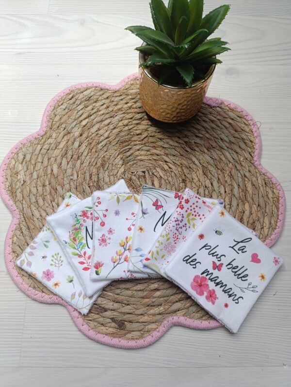 lingettes lavables fête des mères