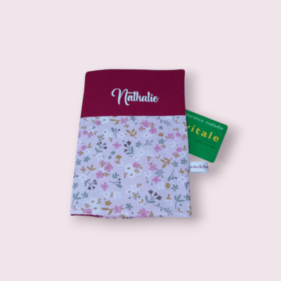 pochette à ordonnances, carte vitale et carte mutuelle, personnalisable, modèle au choix