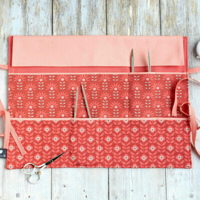 pochette tricot aiguilles circulaires