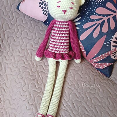Poupée amigurumi Oursonne Ballerinette