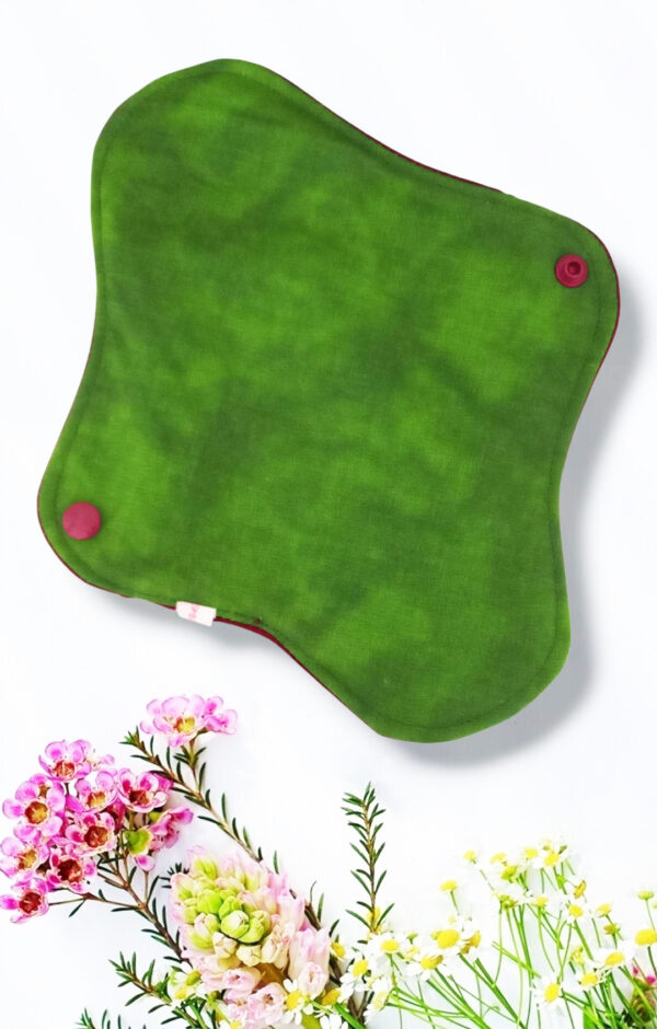 Pack 7 serviettes hygiéniques lavables FLEURS DES CHAMPS (M/ Flux normaux à moyens) - serviettes menstruelles lavables - serviettes menstruelles lavables - Zéro déchet - shl - serviettes périodiques