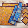 Ensemble sets de table + sous-verres + ronds de serviette ou de set - NIMAJ - Décoration de table bohème