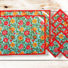 Ensemble sets de table + sous-verres - ODISHA - Décoration de table bohème