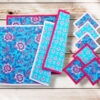 Ensemble sets de table + sous-verres - HIMASHAL - Décoration de table bohème
