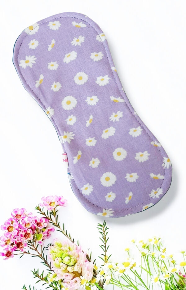 Pack 7 serviettes hygiéniques lavables sans ailettes DAISY (S/ Flux normaux jour et nuit) - serviettes menstruelles lavables - serviettes hygiéniques alternatives - Zéro déchet - shl - serviettes périodiques
