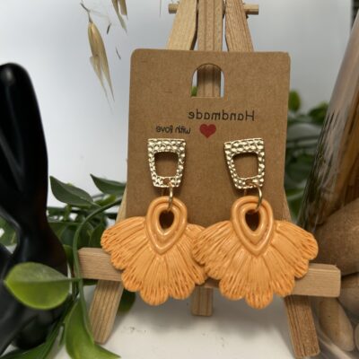 Boucles d’oreilles en pâte polymère, « Les macramés »