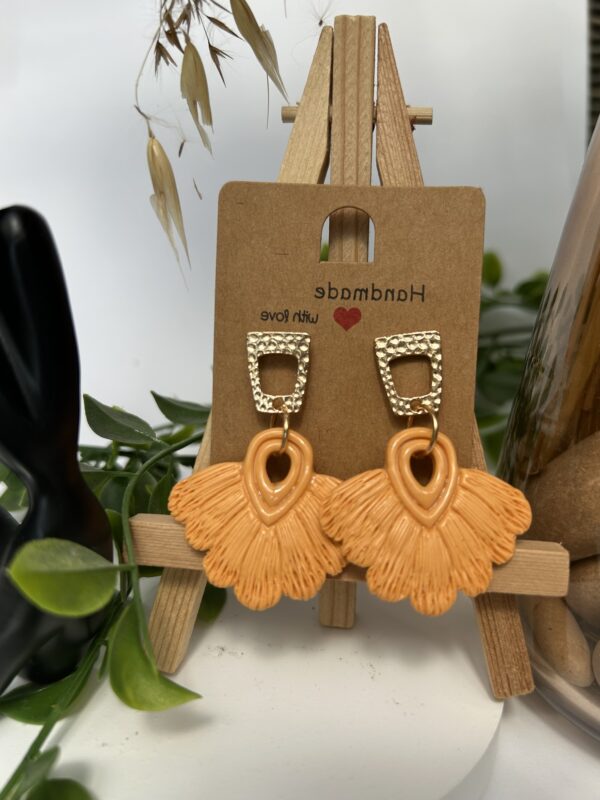 Boucles d’oreilles en pâte polymère, « Les macramés »