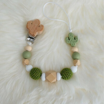 Attache tétine Cactus