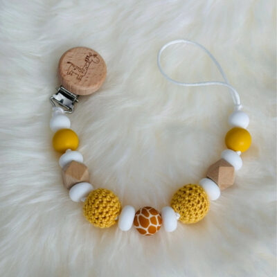 Attache tétine Girafe