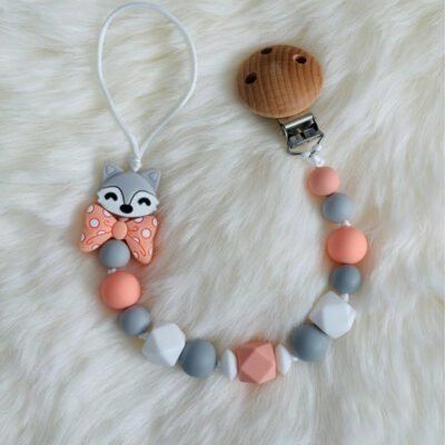 Attache tétine Loup