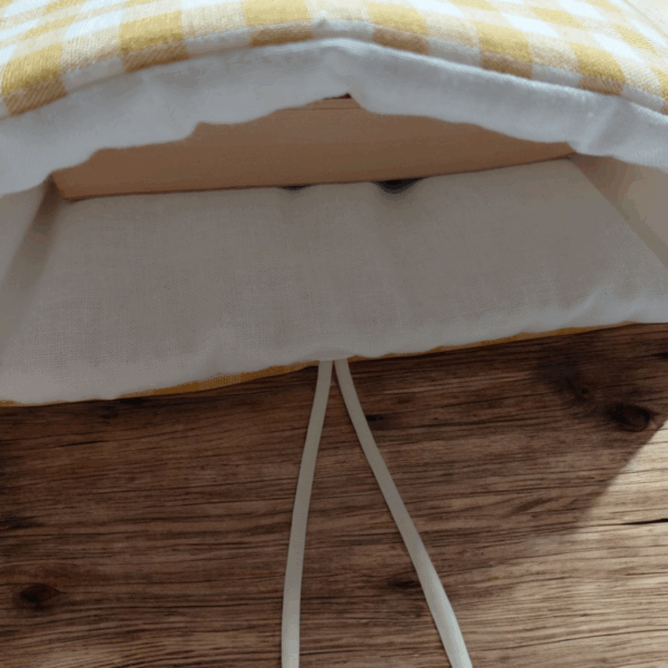 Housse artisanale en coton vichy – Pour livres, liseuses et tablettes – Image 3