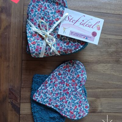 lot de lingettes coeur démaquillante