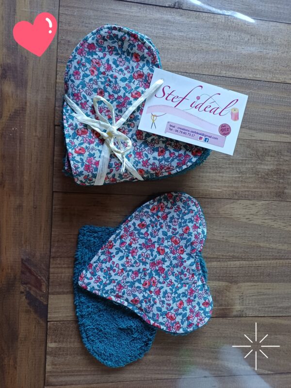 lot de lingettes coeur démaquillante